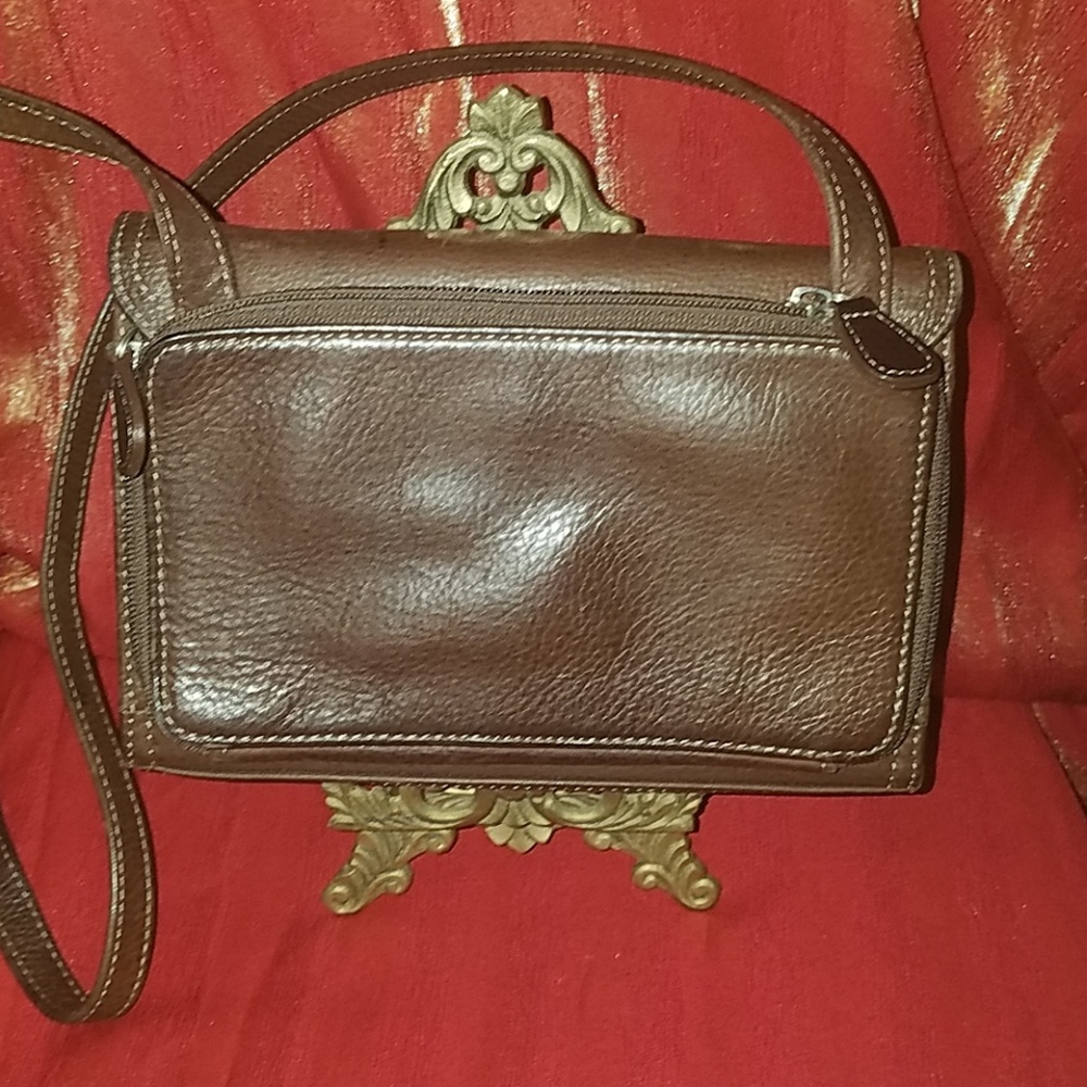 Fossil Brown Leather Crossbody - Picture 2 of 7